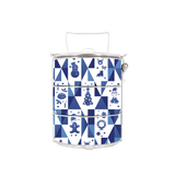 BDARI Tiffin Carrier - Abstract Christmas Blue (Nationwide Delivery)