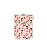 BDARI Tiffin Carrier - Pink Christmas (Nationwide Delivery)