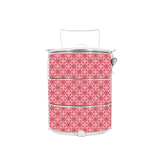BDARI Tiffin Carrier - Pink Batik (Nationwide Delivery)