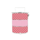 BDARI Tiffin Carrier - Pink White Batik (Nationwide Delivery)