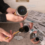 Personalized Smart Bamboo Thermal Flask with Gift Box (Nationwide Free Delivery) - Valentine's Day Flowers & Gifts 2026