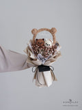 Scentales Mocha & Latte Bear Flower Bouquet (I Love You) (Johor Bahru Delivery)
