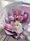 Plum Desire Soapflower Tulip Bouquet