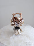 Scentales Mocha & Latte Bear Flower Bouquet (I Love You) (Johor Bahru Delivery)