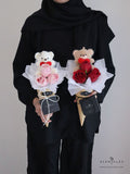 Scentales Bear-y in Love Petite Flower Bouquet (Klang Valley Delivery)