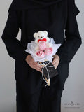 Scentales Bear-y in Love Petite Flower Bouquet (Klang Valley Delivery)