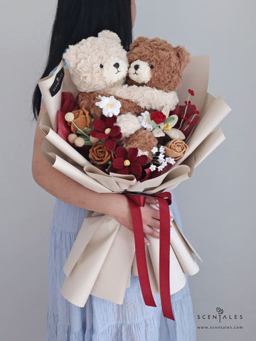 Scentales Bear Hug Crochet Flower Bouquet (Klang Valley Delivery) - Mother's Day Flowers & Gifts 2026