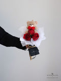 Scentales Bear-y in Love Petite Flower Bouquet (Johor Bahru Delivery)