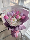 Plum Desire Soapflower Tulip Bouquet