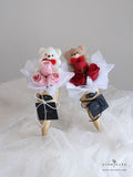 Scentales Bear-y in Love Petite Flower Bouquet (Klang Valley Delivery)