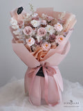 Scentales Cloud of Blush Soap Flower Bouquet (Johor Bahru Delivery)