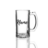 Personalised Beer Mug with Handle