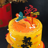 Golden Snake Prosperity Designer Cake | CNY 2025 (Klang Valley Delivery Only) - CNY Hampers & Gifts 2025