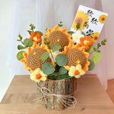 Crochet Sunflower Pot (Klang Valley Delivery)