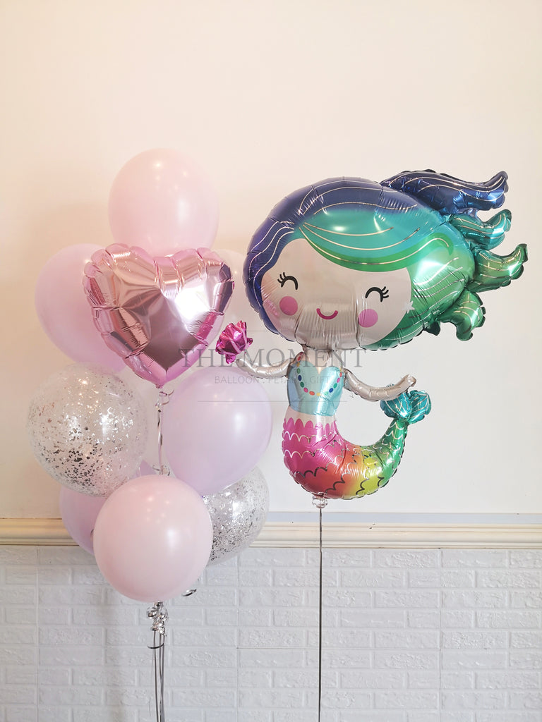 Simple Foil Cartoon Helium Balloon Bundle (Kuching Delivery Only