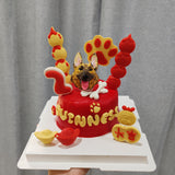 4inch Snow Cake-Custom Pet Birthday Cake