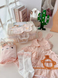 Peach Ruffle | Baby Girl Gift Set  (Penang Delivery Only)