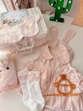 Peach Ruffle  | Baby Girl Gift Set (Nationwide Delivery)