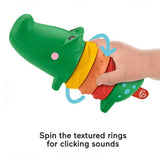Fisher-Price Clicker Alligator Rattle Sensory Baby Toy