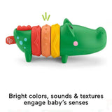 Fisher-Price Clicker Alligator Rattle Sensory Baby Toy
