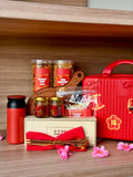 福运满箱 Abundant Fortune CNY Hamper Gift Set 2026 | Red Mini Handcarry Luggage, CNY Goodies, Bird Nest, Plate, Cutlery (Klang Valley Delivery)