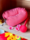 福气坐满 Blessed Abode CNY Hamper Gift Set 2026 | Red Storage Stool, Plate, Massage Stick, Abalone, Pillow Cover, Cookies (Klang Valley Delivery) - CNY Hampers & Gifts 2026