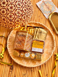 Senja Hari Raya Gift Set 2026 | Serving Tray, Cookies, Dried Apricot, Tea, Plate, Hexagon Container, Chocolate (Nationwide Delivery)