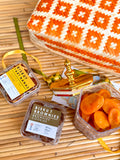 Mentari Hari Raya Gift Set 2026 (Set A) | Rattan Patterned Box Cookies, Dried Apricot, Granola, Golden Plate, Tea, Chocolate (Nationwide Delivery)