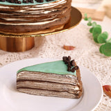 Chocolate Mint Mille Crepe Cake