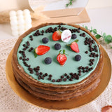 Chocolate Mint Mille Crepe Cake