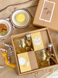 Delightful 月夕花朝 | Personalized Gift Box With Cups, Flower Tea, Cutlery & Mooncake | (Nationwide Delivery)