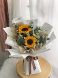 2 Stalks Sunflower With Chamomile Bouquet (Klang Valley Delivery)