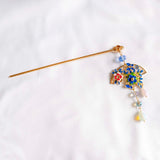 Fan Flower of Wealth Ethereal Grace Hair Sticks Hair Pin Bookmark (Nationwide Delivery) - CNY Hampers & Gifts 2025