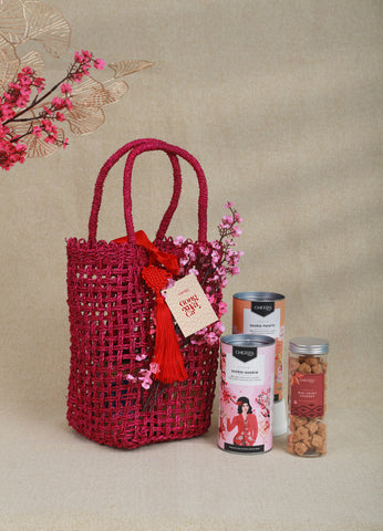 Fuschia Mengkuang Bag CNY 2026 - CNY Hampers & Gifts 2026