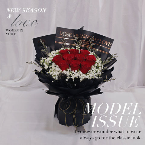 🌹Fresh Flower🌹Rose Meaning My Love- 10Stalks Fresh Red Rose Mix With Baby Breath & Caspia  Flower Bouquet ( Kuantan Delivery) - Valentine's Day Flowers & Gifts 2026