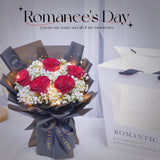 🌹Fresh Flower🌹 5 Stalks Fresh Red Rose Mix With Baby Breath Bouquet ( Kuantan Delivery ） - Valentine's Day Flowers & Gifts 2026