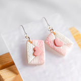 Sweetheart Letters Handmade Polymer Clay Earring | (Nationwide Delivery)