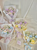 [Valentine's Day 2026] 7 stalks Soap Flower Bouquet with Bunny (Klang Valley Delivery)