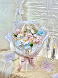 [Valentine's Day 2026] 7 stalks Soap Flower Bouquet with Bunny (Klang Valley Delivery)