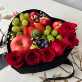 Love Bomb Fruit Box (With Soap Roses)
