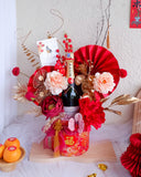 瑞彩堂华 • 香槟花礼Prosperity Grace Moët GRAND  Premium Flower Box (Klang Valley Delivery)