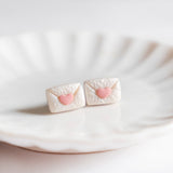 Sweetheart Letters Handmade Polymer Clay Earring | (Nationwide Delivery)