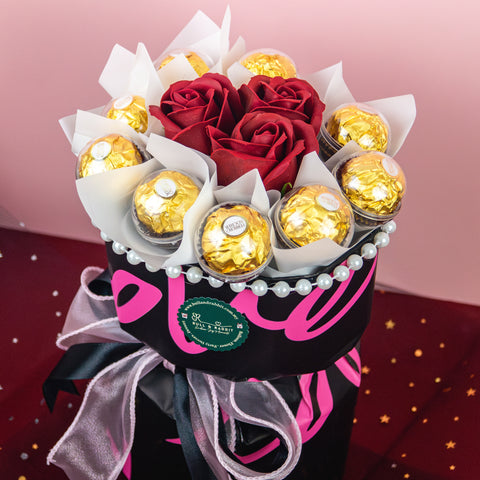 Tied with love Bouquet (Soap Flower)