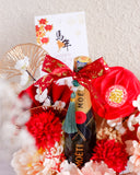 瑞彩盈门 • 香槟花礼Abundance Grace Moët Lite  Premium Flower Box (Klang Valley Delivery)