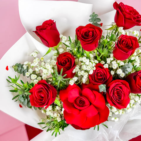 Velvet Bouquet (Fresh Flower) (Klang Valley Delivery) - Valentine's Day Flowers & Gifts 2026