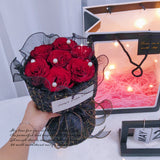 🌹Fresh Flower🌹CA Mini 7 Stalks Fresh Red Rose Small Bouquet ( Kuantan Delivery)