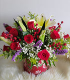 CNY FLOWERS BASKET