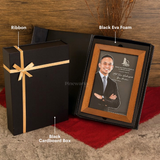 Personalized Mahogany Wood Photo Printing Frame Night Light