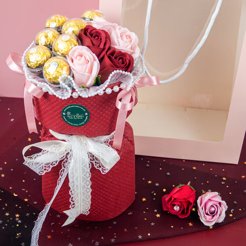 Tied with love Bouquet (Soap Flower)