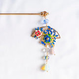 Fan Flower of Wealth Ethereal Grace Hair Sticks Hair Pin Bookmark (Nationwide Delivery) - CNY Hampers & Gifts 2025